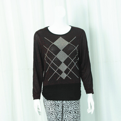 2013春季中老年媽媽裝潮流指南 時(shí)尚印花針織衫，演繹高貴與優(yōu)雅